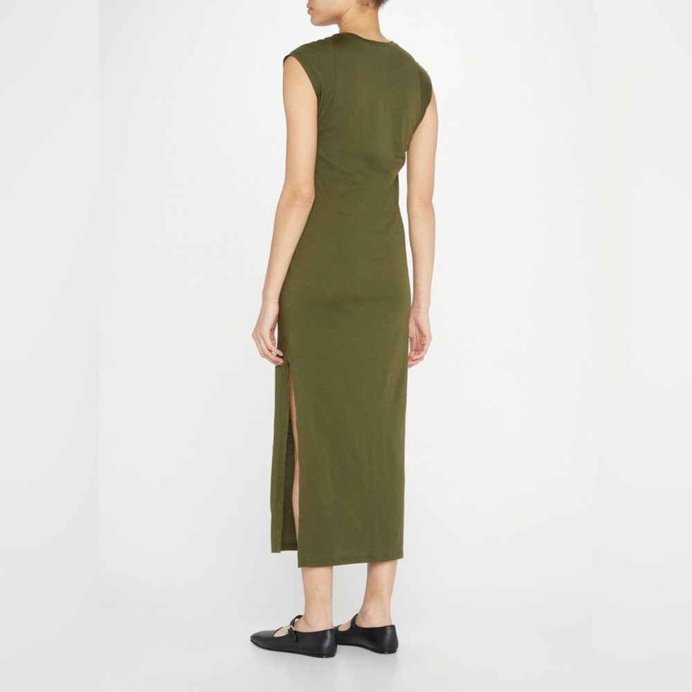 FRAME DENIM
LE MUScLE MAXI DRESS in FATIGUE. Size medium - Picture 2 of 4